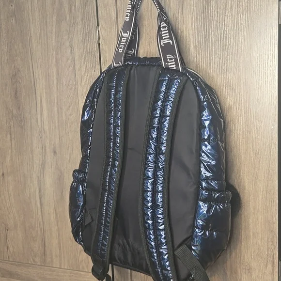 Juicy Couture Navy Backpack School Travel - Picture 6 of 10